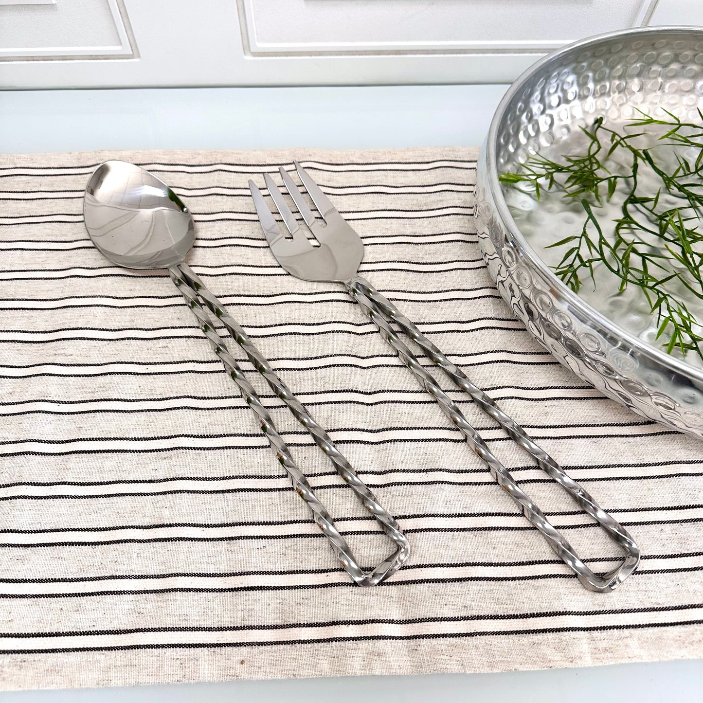 Twisted Silver Salad Servers