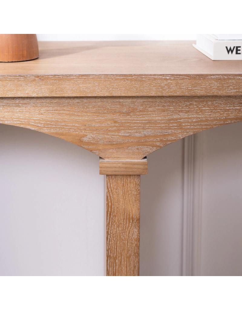 Natural Wood Rustic Archway Console Table