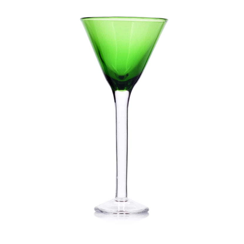 Set of Six Stemmed Colorful Shot Glasses