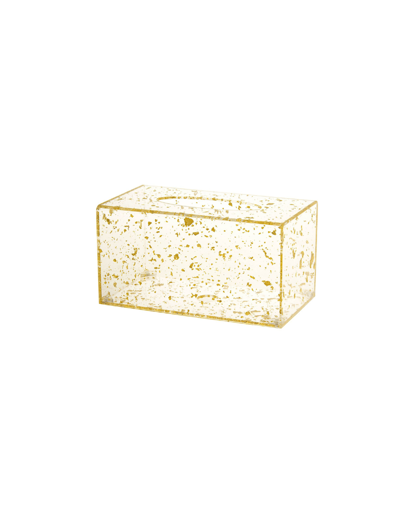 Lucite Flakes Tissue Holder
