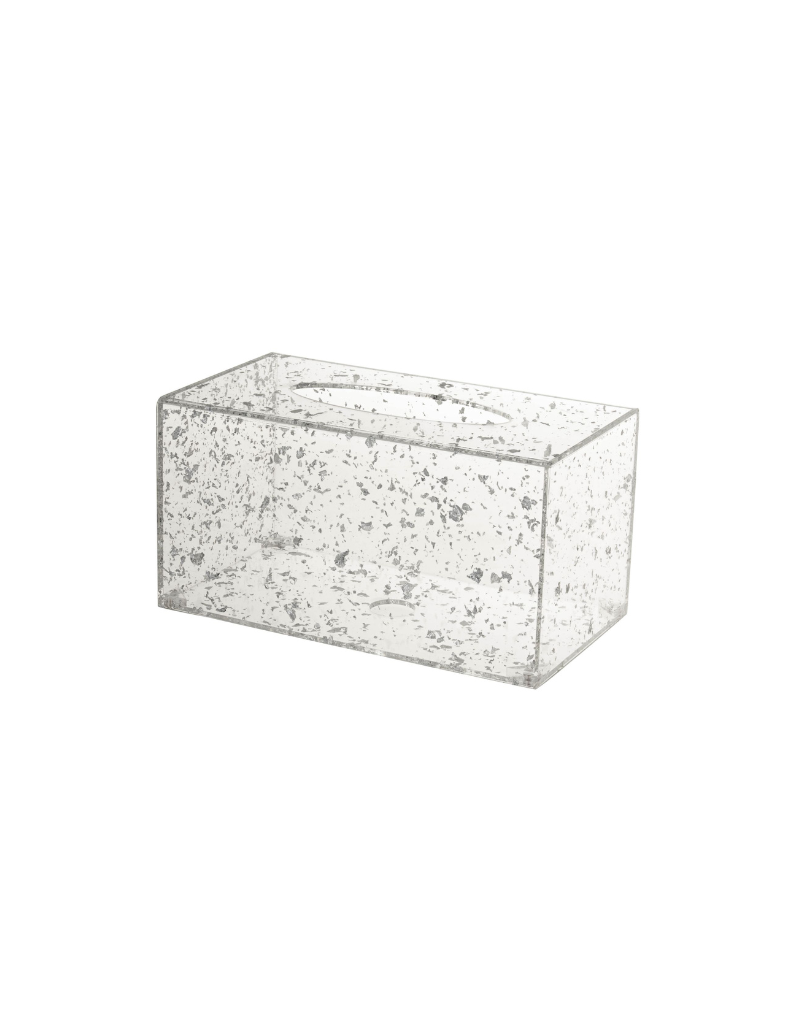 Lucite Flakes Tissue Holder
