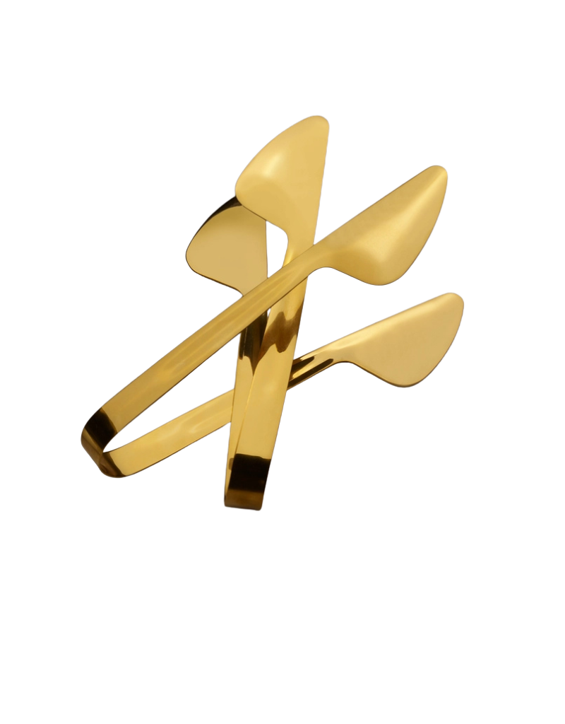 Basic Stainless Steel Gold Tongs