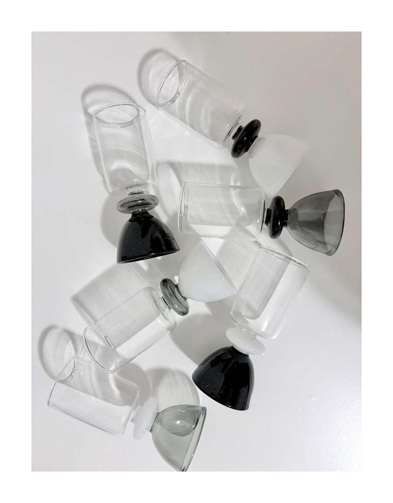 Black & White Shot Glasses