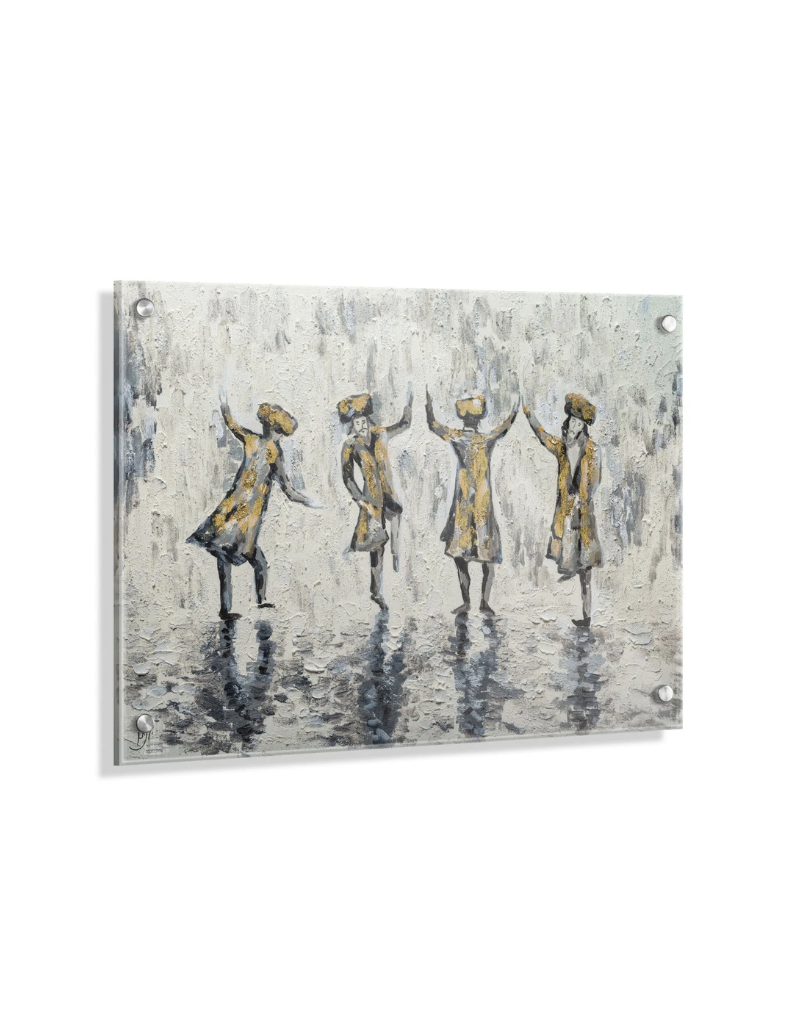Painted by Yonatan Chassidim Dancing