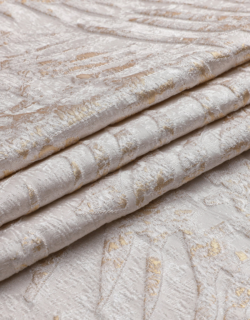 Jacquard Gold Leaves Tablecloth #1382