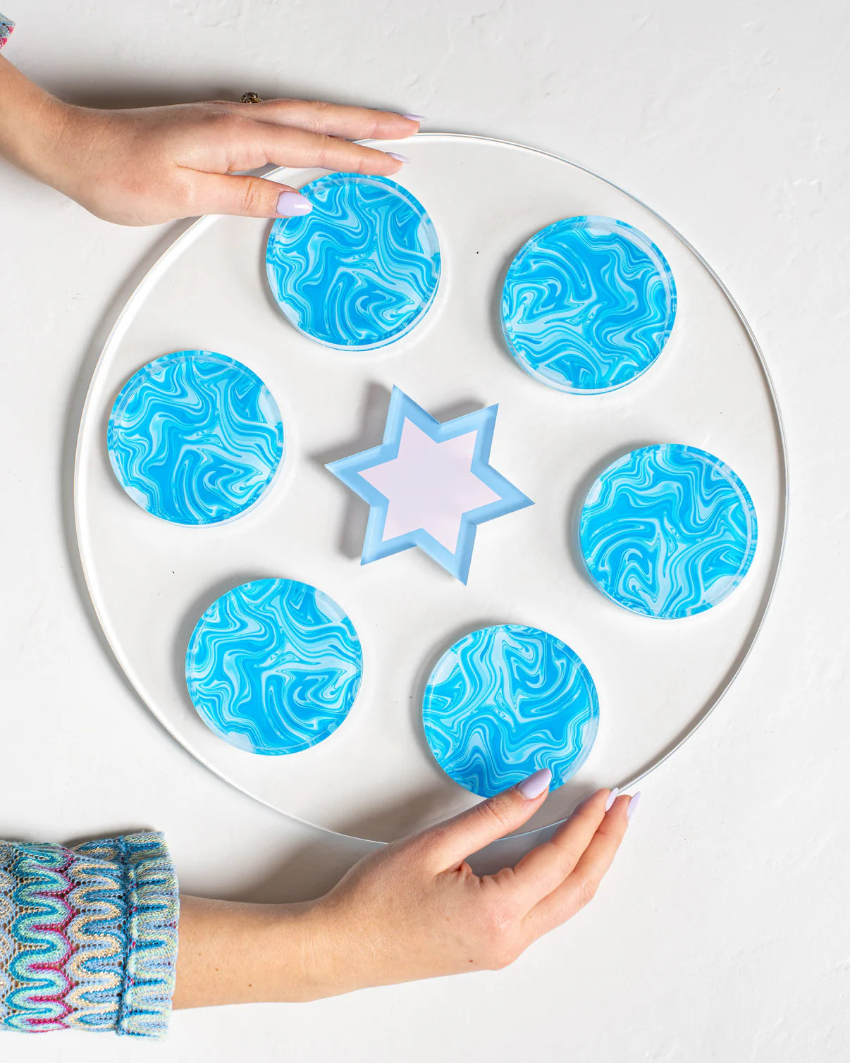 Swirl Passover Seder Plate