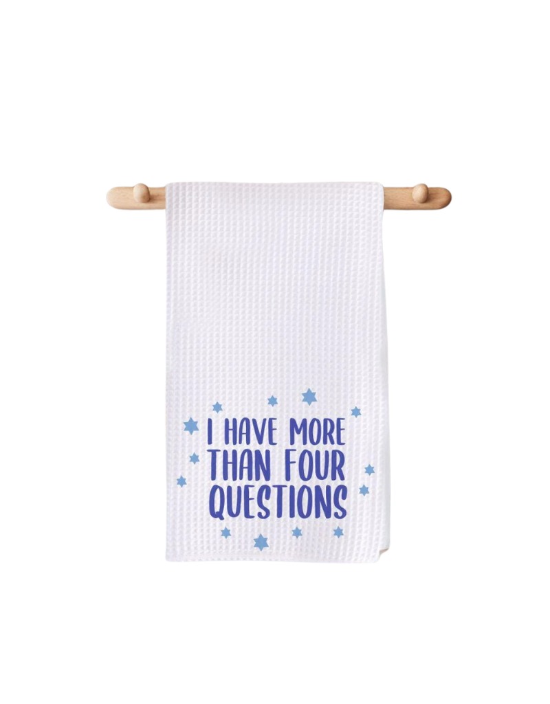 I Have More than Four Questions Waffle Passover Towel