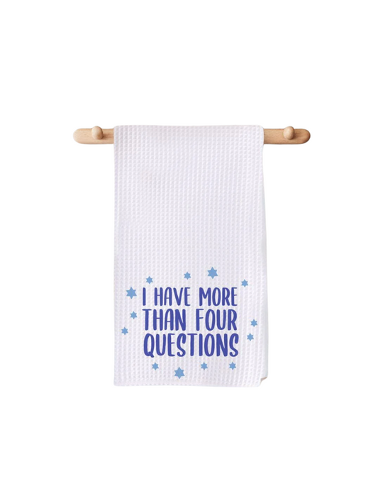 I Have More than Four Questions Waffle Passover Towel