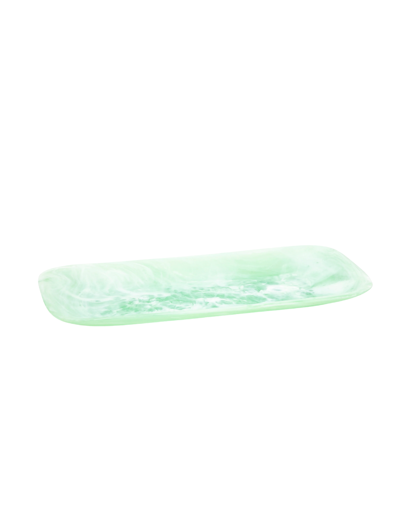 Classical Rectangle Resin Swirl Platters