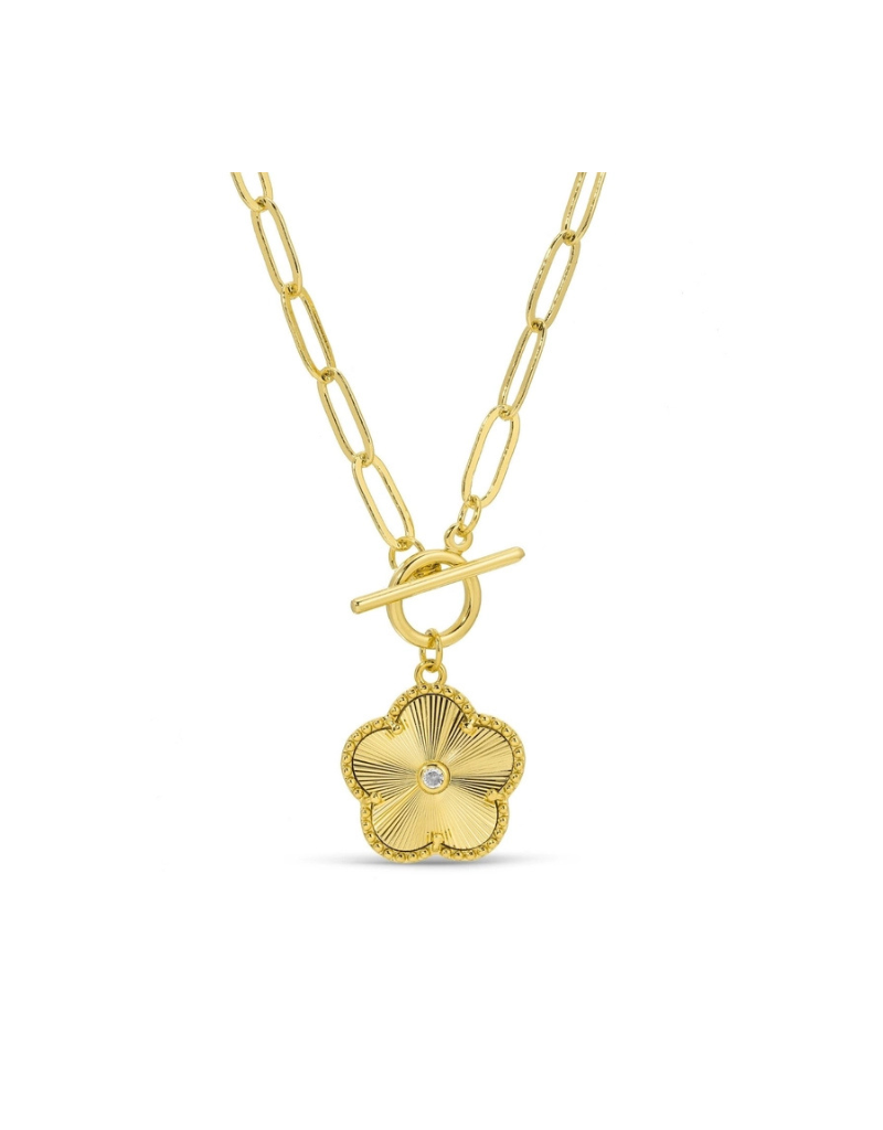 Flower Toggle Necklace