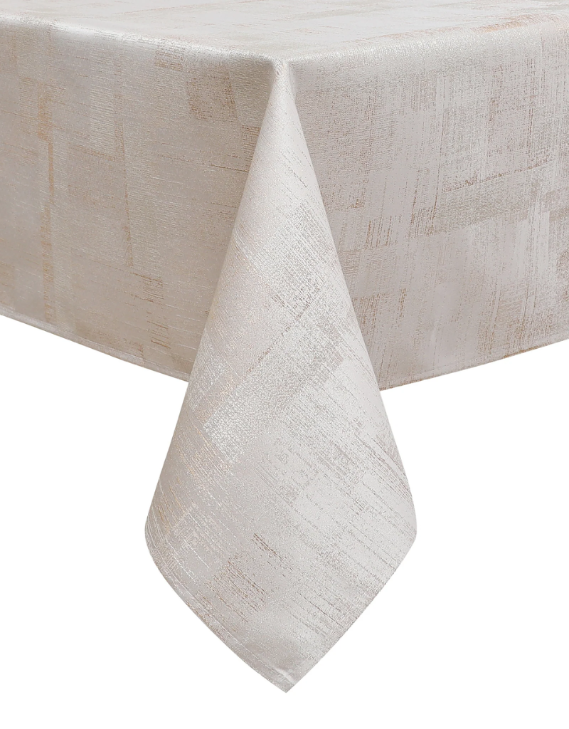 Jacquard Mirage Gold Tablecloth #1398
