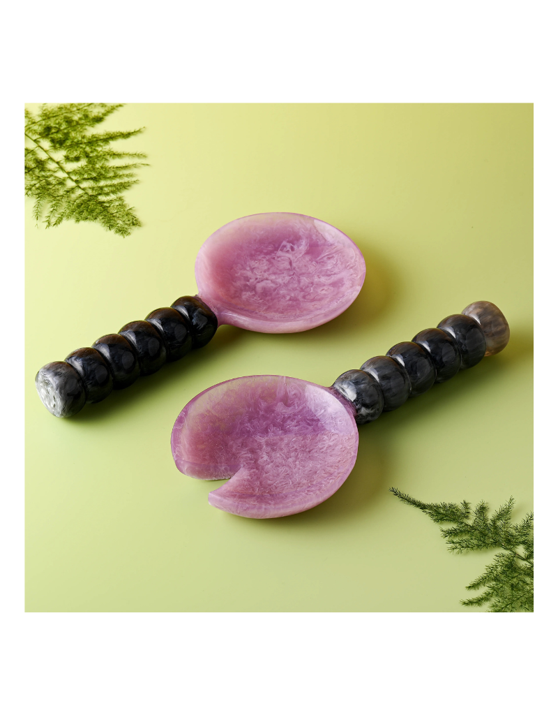 Purple Salad Serving Set