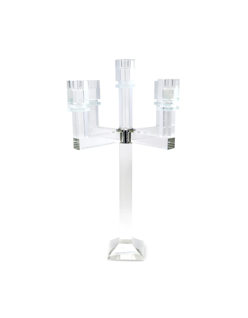Square Shaped Crystal Candelabra