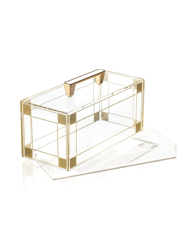 Classic 2.0 Rectangular Cake Dome - Gold