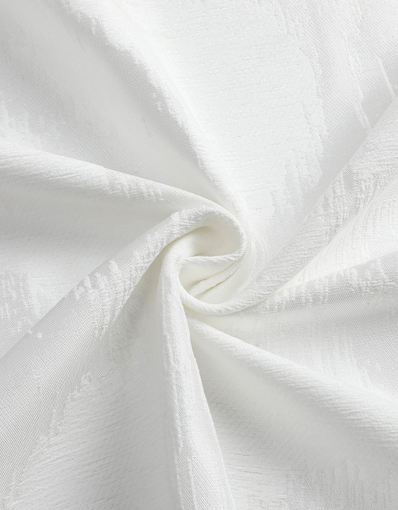 Jacquard White Chenille Circle Tablecloth #1383
