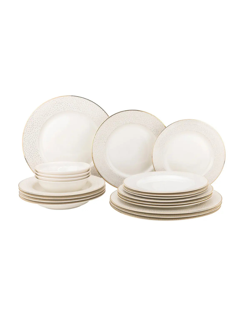 Stardust Gold 20pc Bone China Dinnerware Set