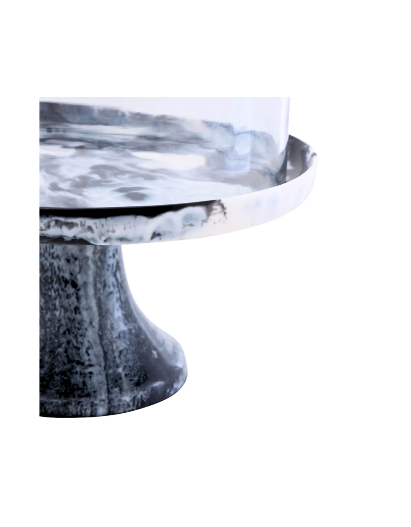 Lucente Resin Cake Stand & Dome (Options)
