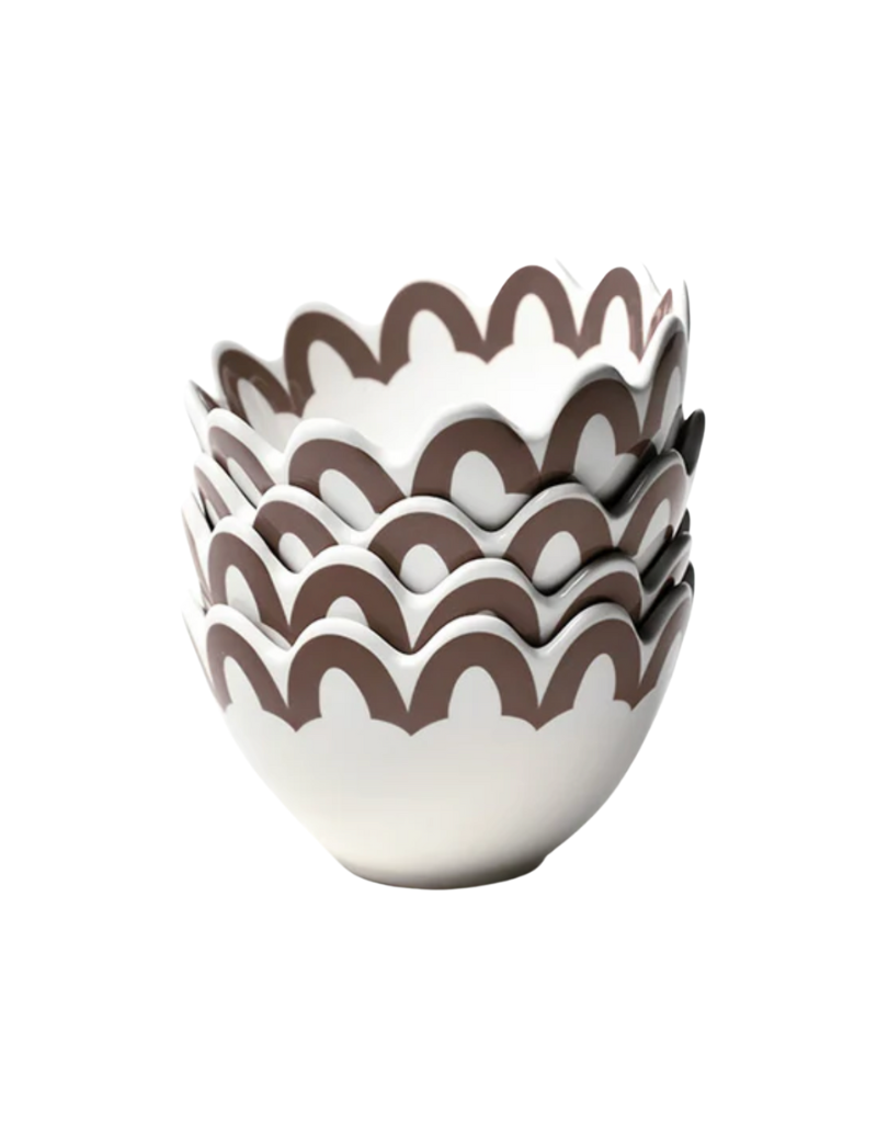 Russet Scallop Arabesque 5" Small Bowl