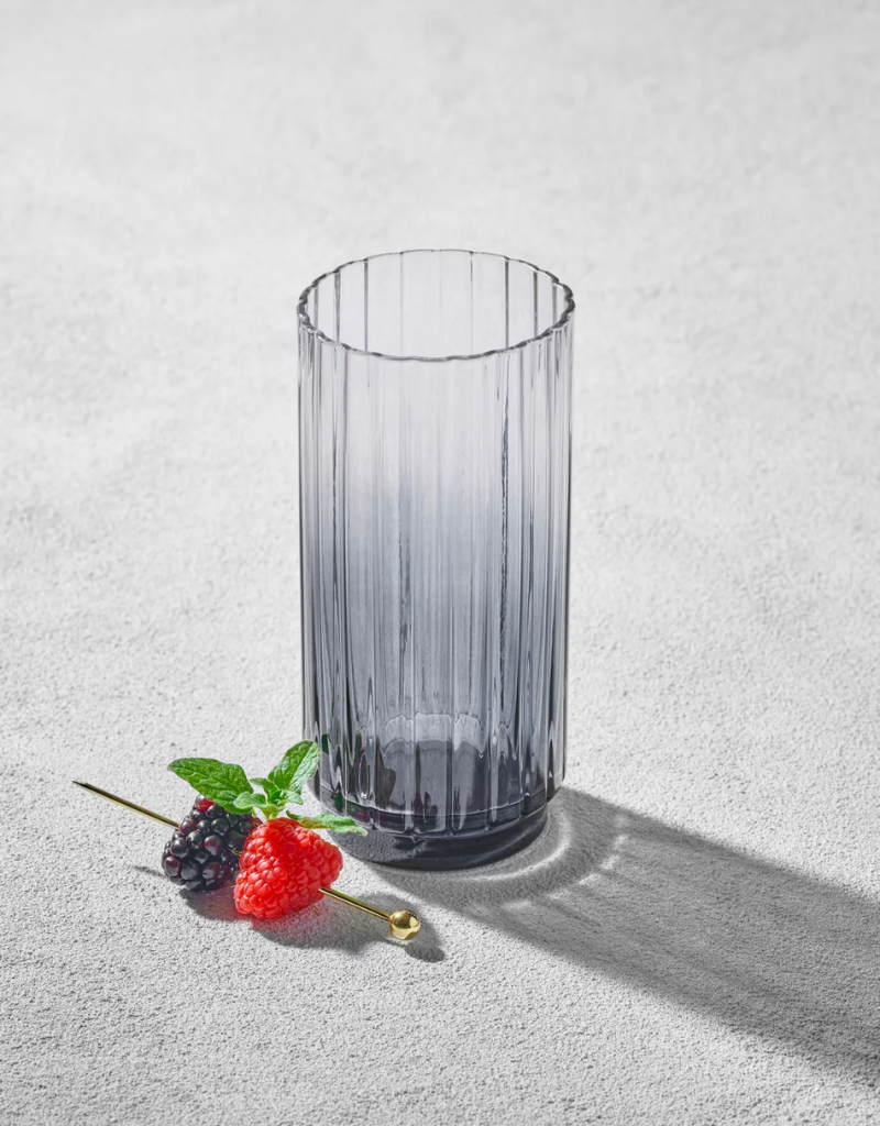 Set of 6 Vikko - Elegant Highball Glass / Smoke 15.5 Oz