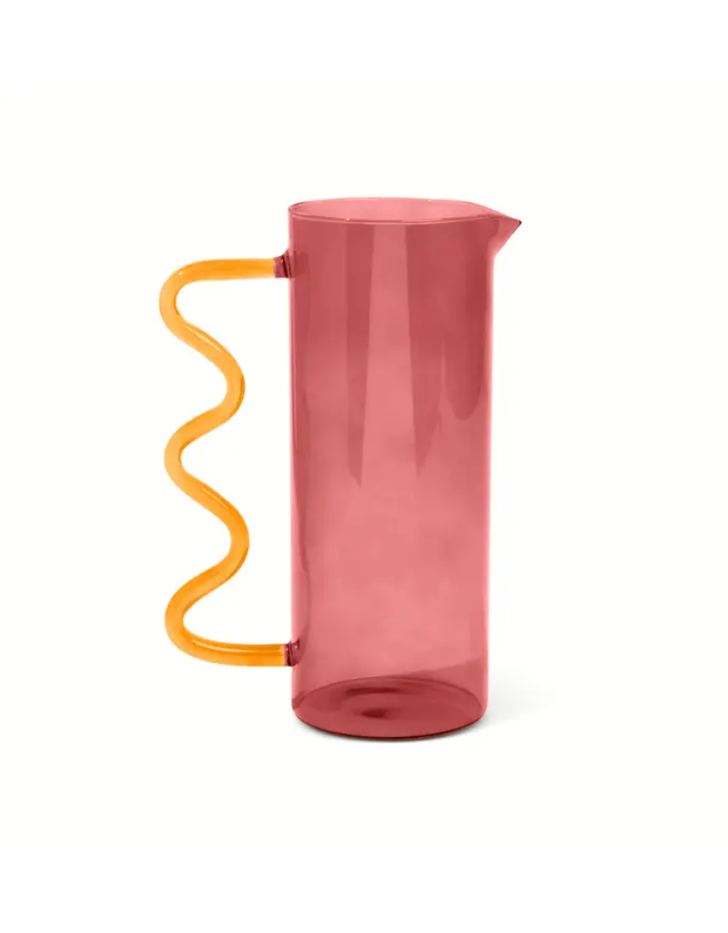 Glass Squiggle Pitchers