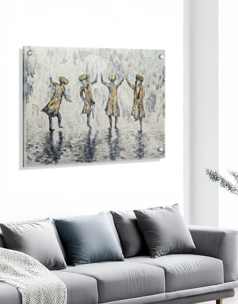 Painted by Yonatan Chassidim Dancing