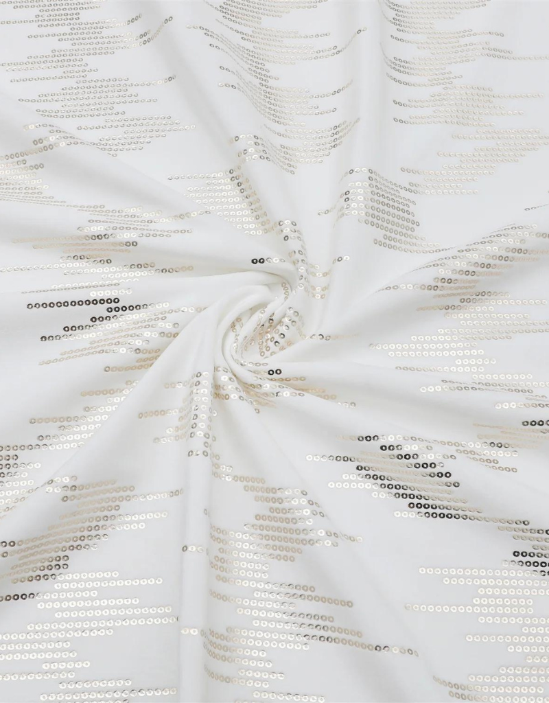 Velvet White & Dotted Gold Foil Print Tablecloth #1400