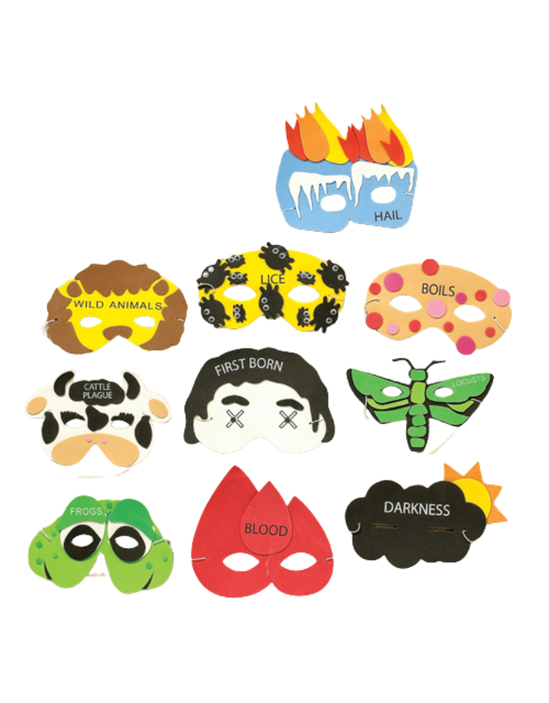 Passover 10 Plague Masks