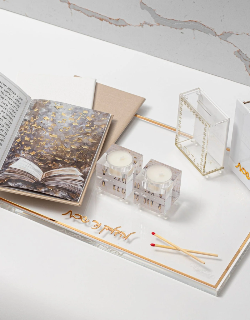 Painted Kotel Lucite Tea Light Holders