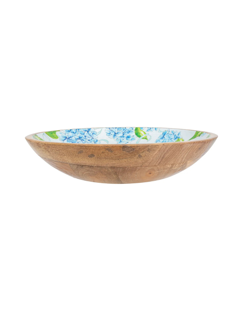 Hydrangea Allover Shallow Bowl