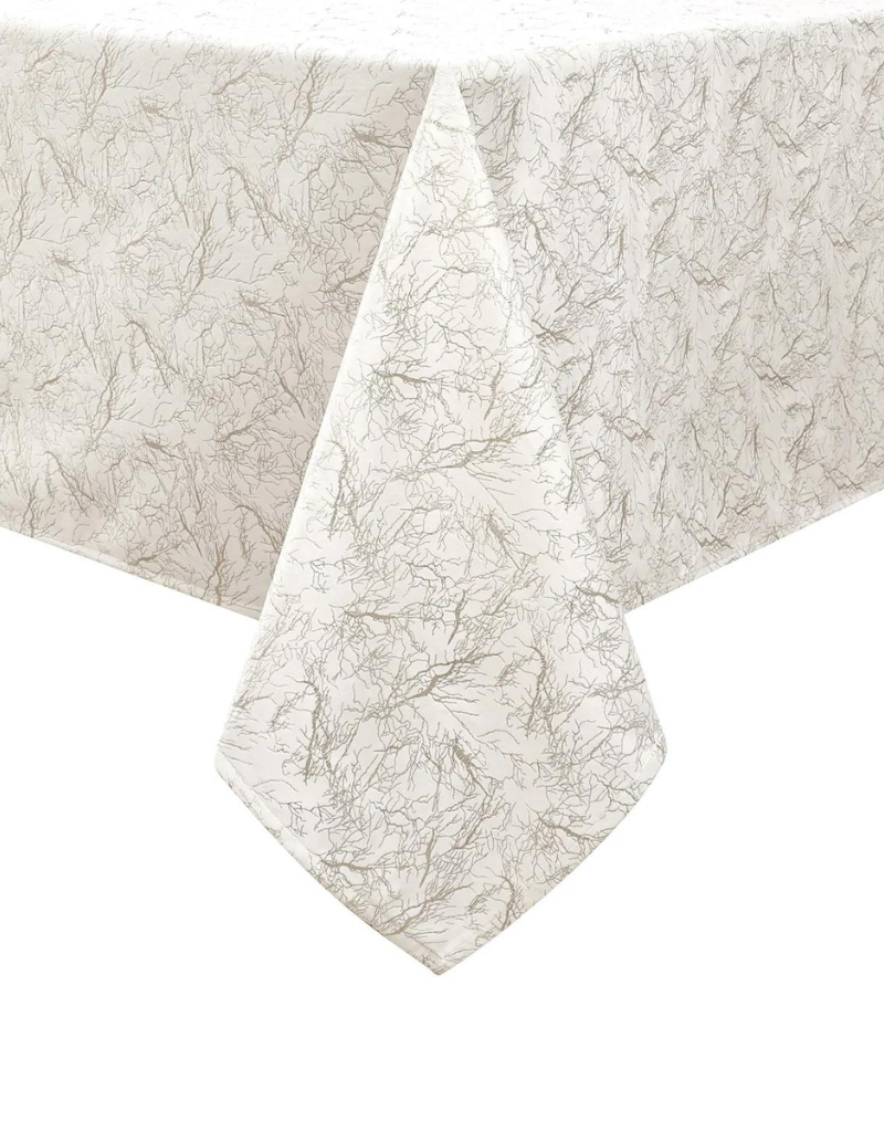 Velvet Gold Branch Print Tablecloth #1410