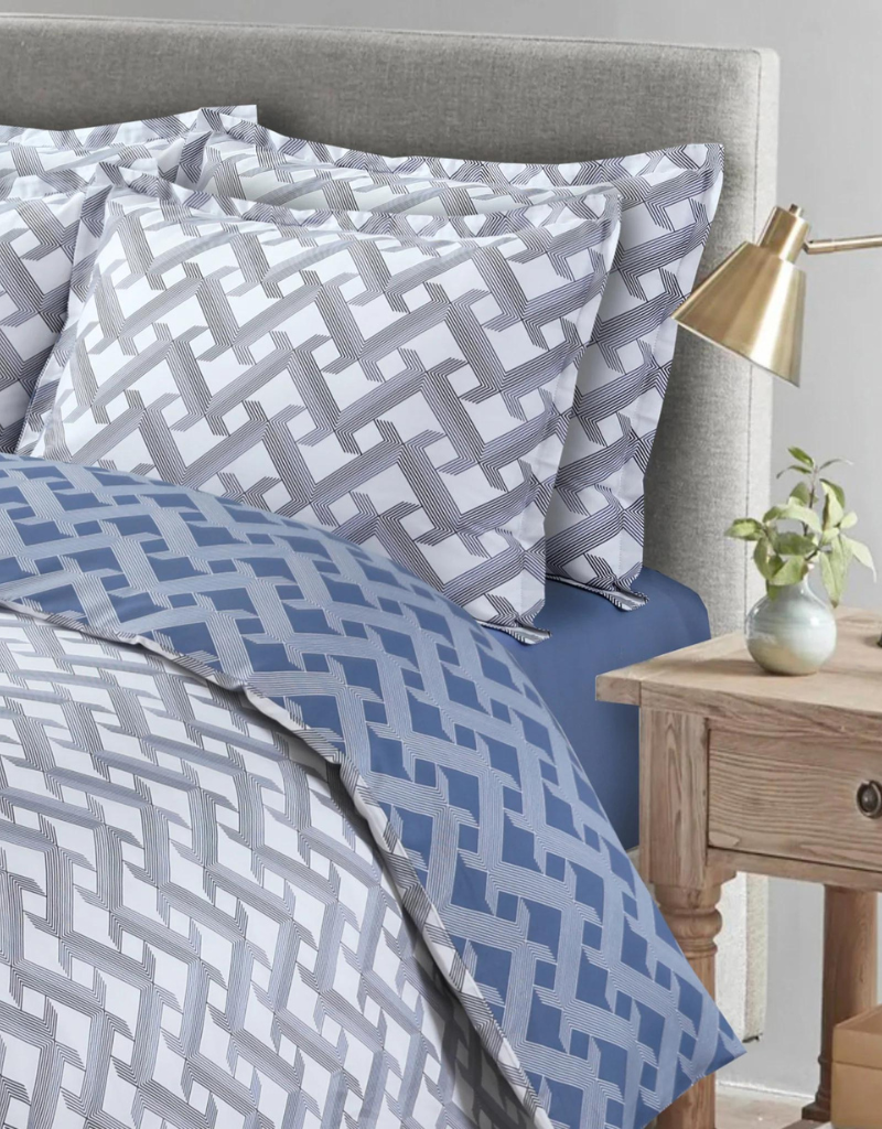 Diamond Braid- Blue/Grey