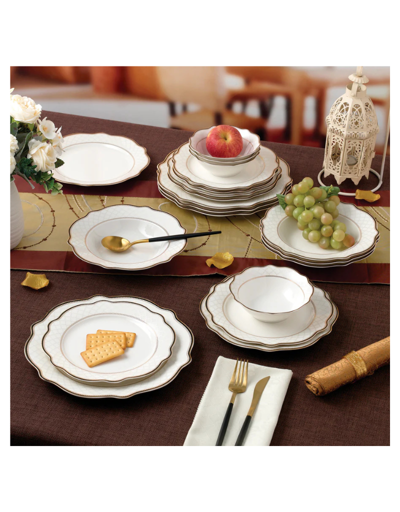 Peak View 20pc Bone China Dinnerware Set