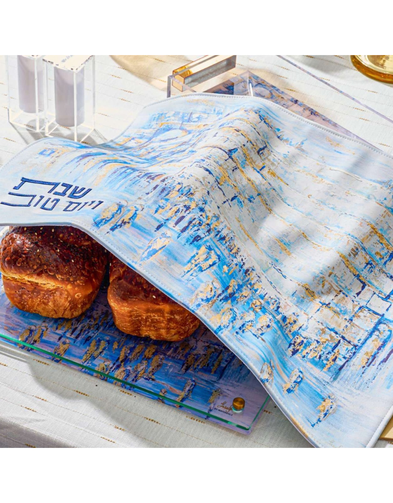 Painted Kotel Challah Cover