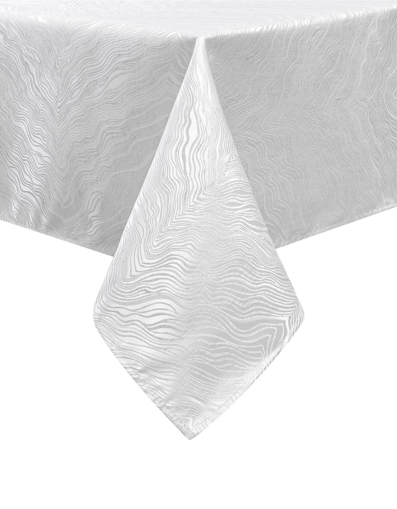 Jacquard Silver Sparkle Tablecloth #1358