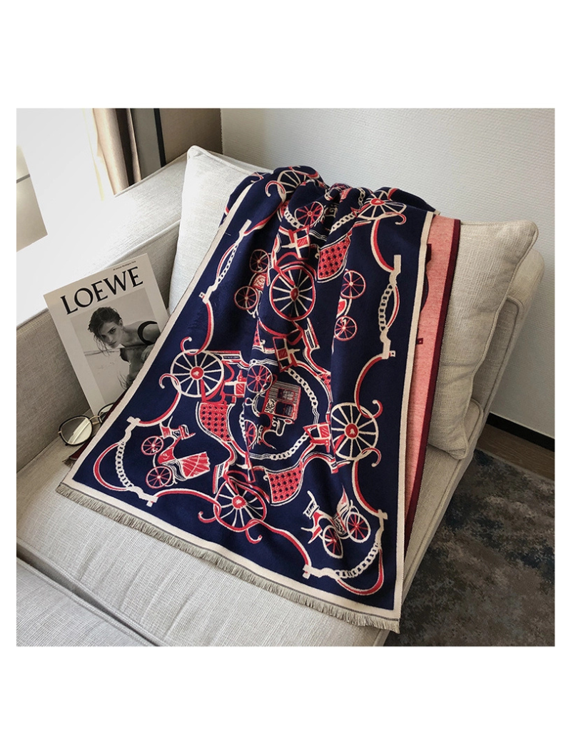 Georgia Navy Shawl