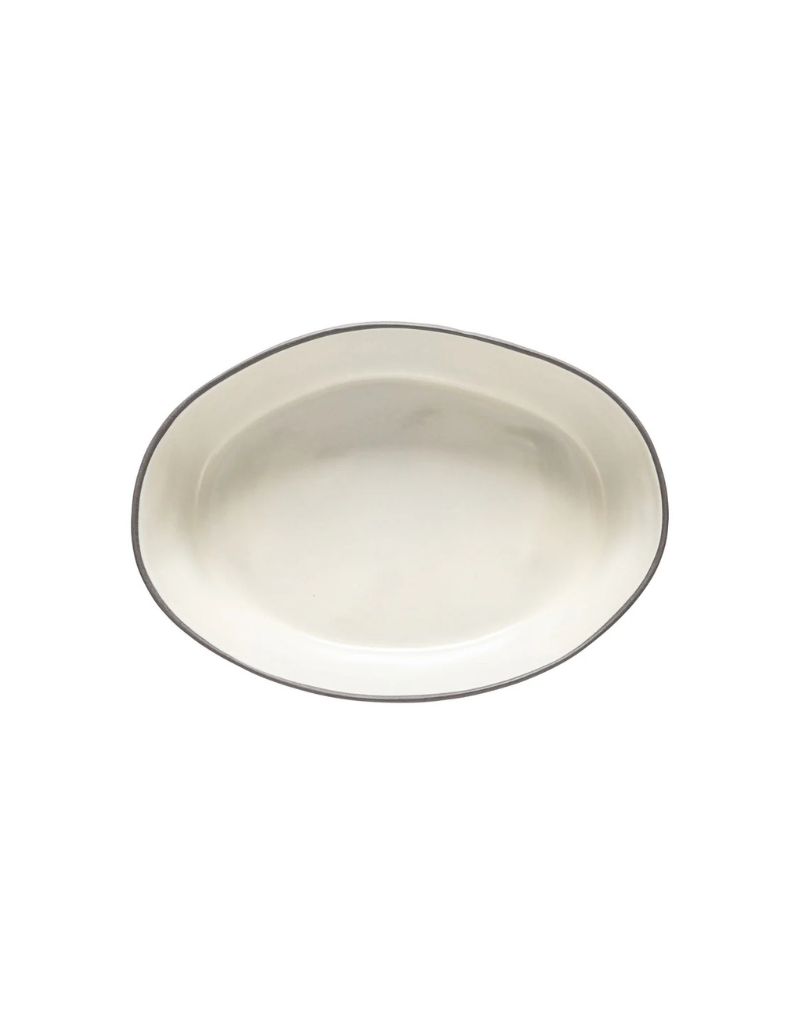 Stacked Organic Salt Oval Baker