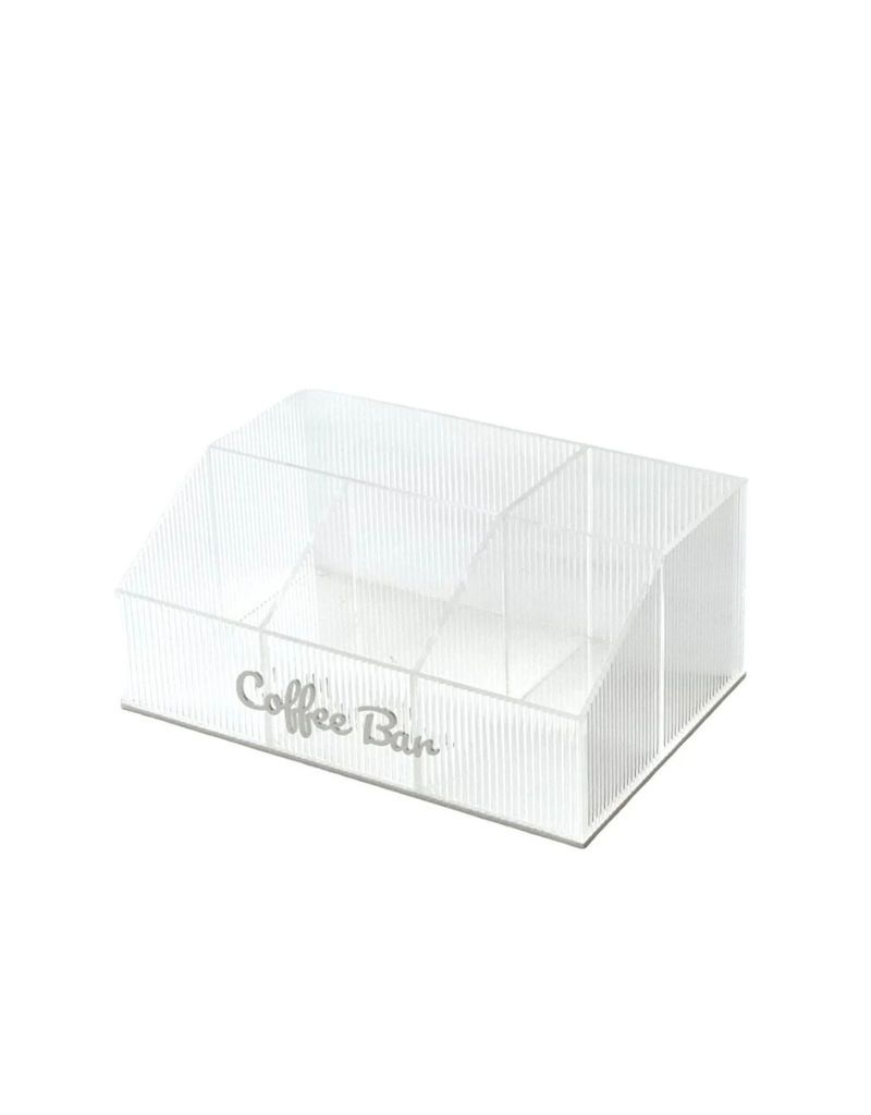 Corrugated Lucite Coffee Bar Organizer