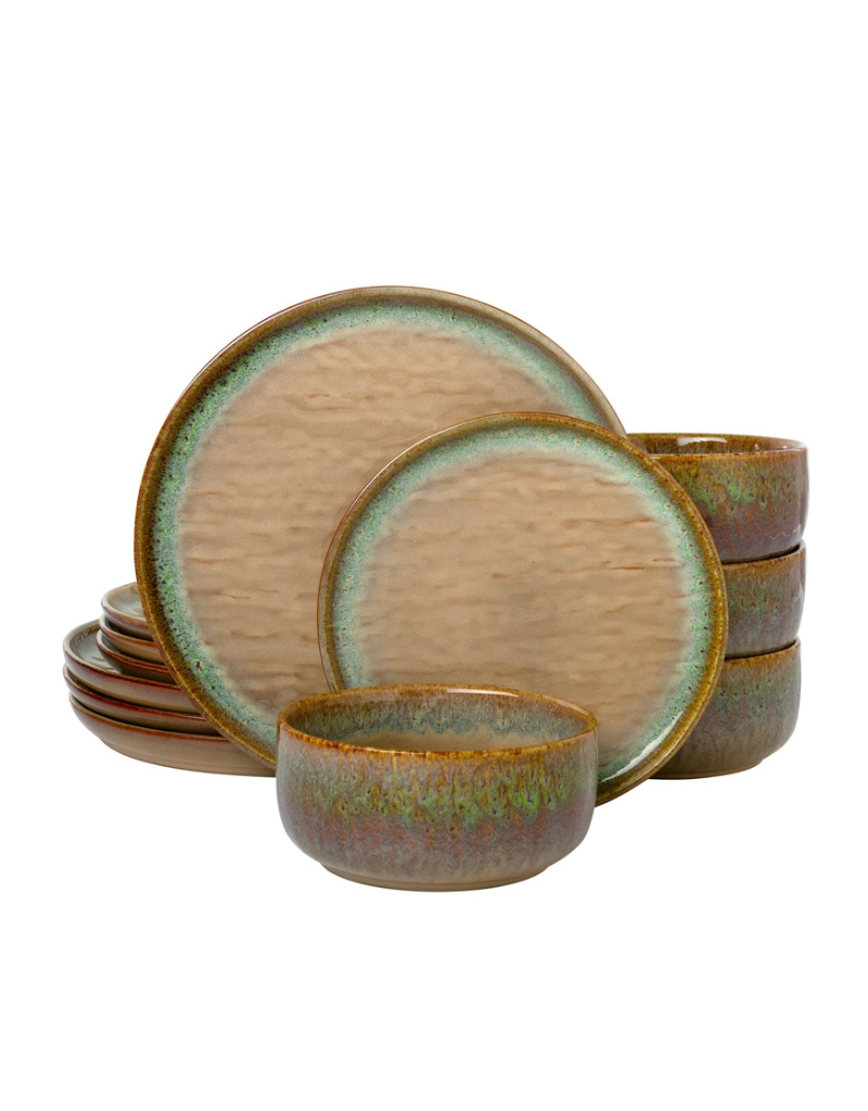 Alyssa 12pc Stoneware Dinnerware Set