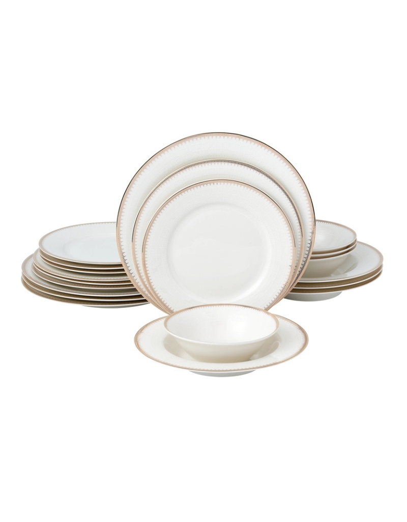 Amanda 20pc Bone China Dinnerware Set