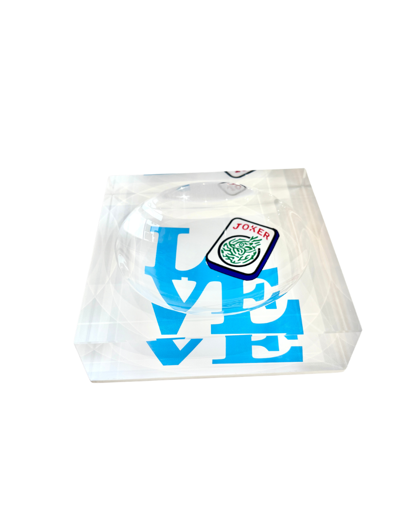 Catch All Acrylic Bowl - Mahjong "LOVE"