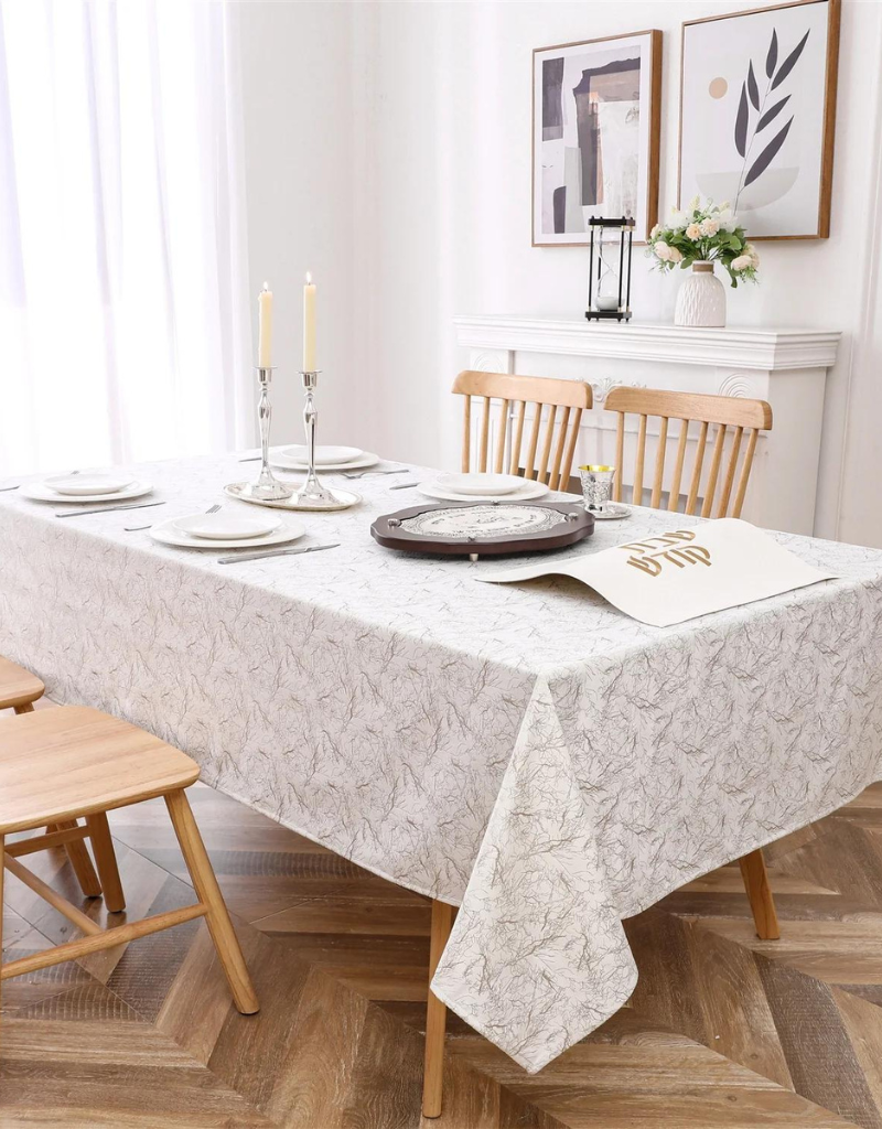 Velvet Gold Branch Print Tablecloth #1410