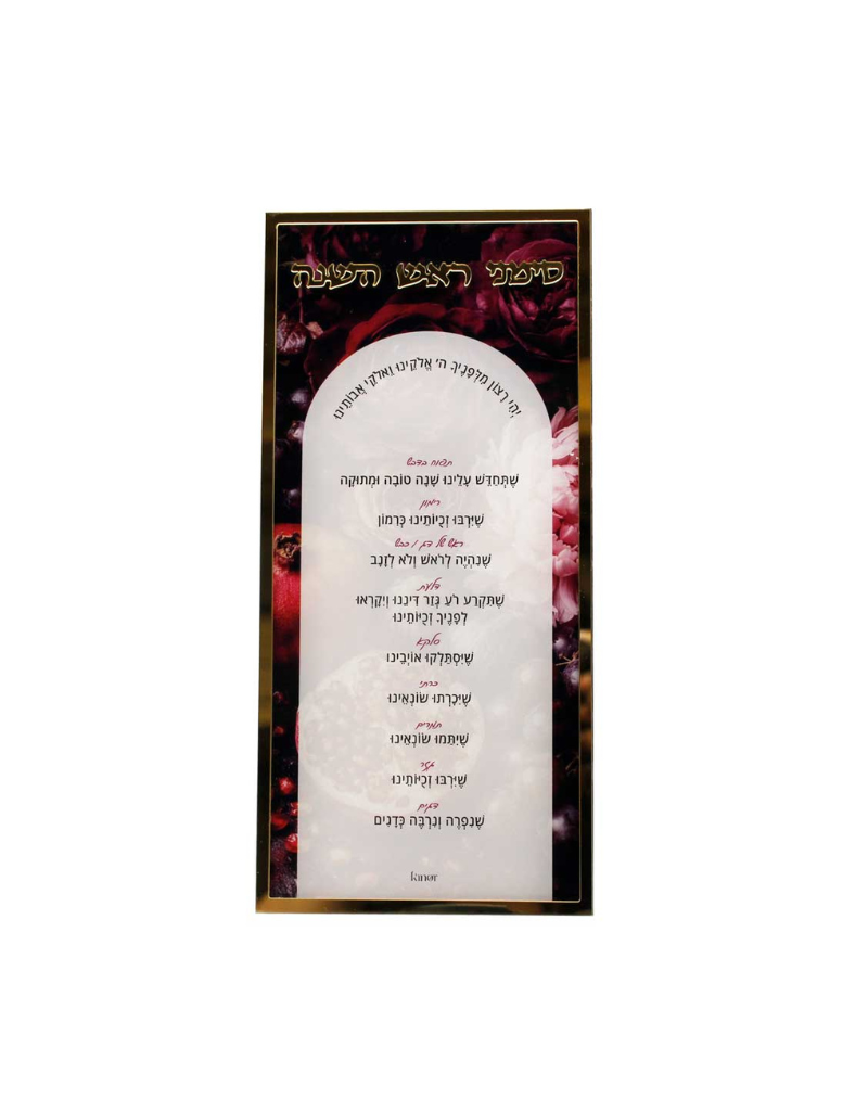 Velvet Orchard Simanim Card Display