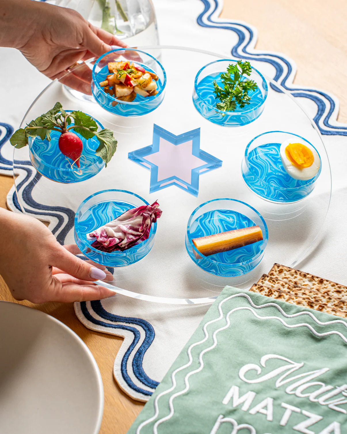 Swirl Passover Seder Plate