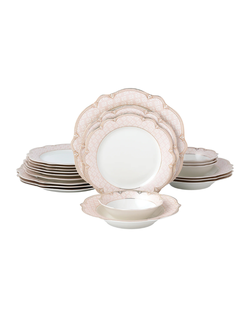 Sandra 20pc Porcelain Dinnerware Set