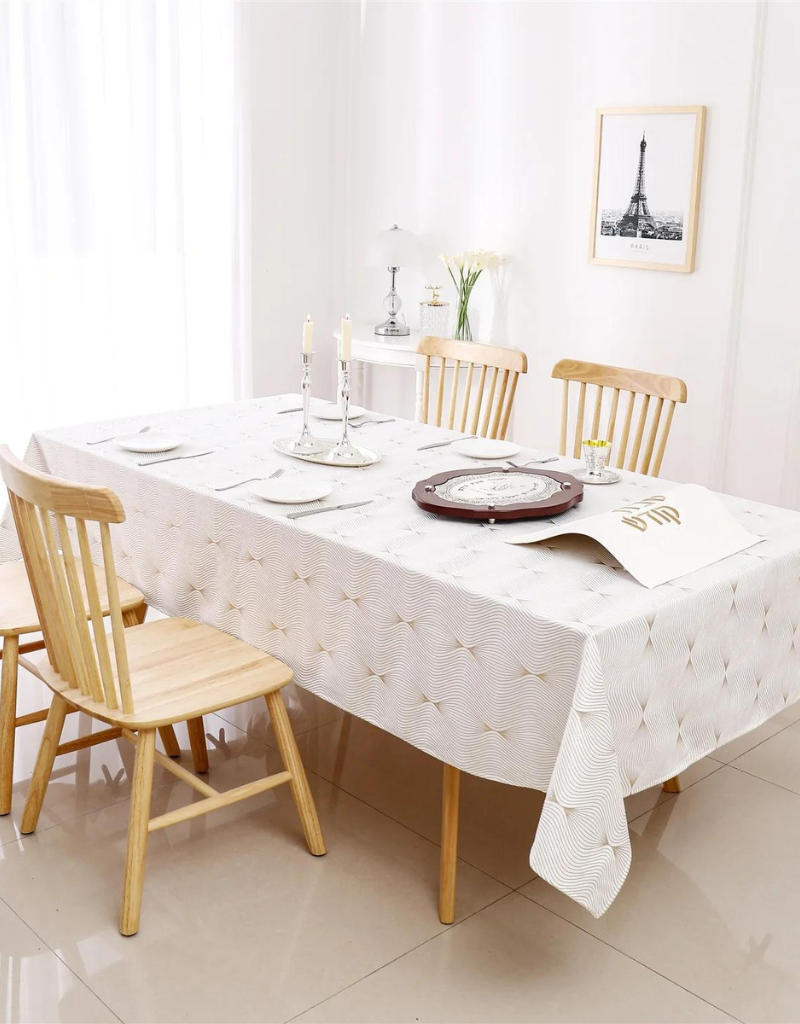 Velvet Gold Infinity Print Tablecloth #1408