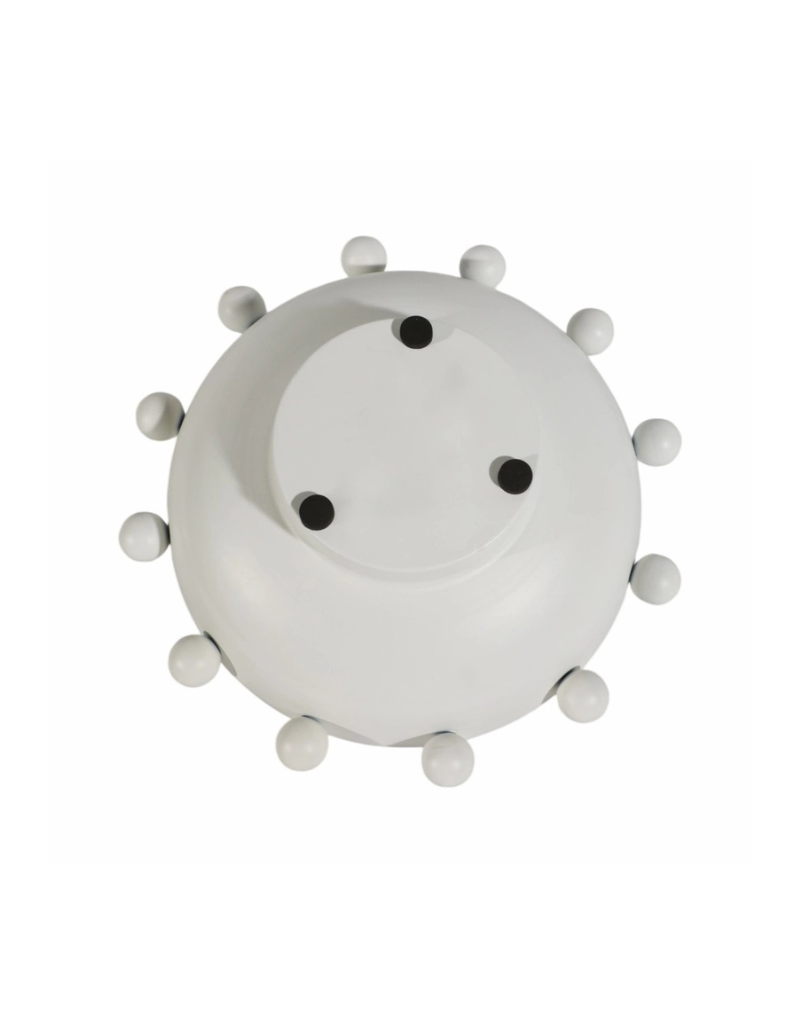 White Decorative Hobnail Bowl