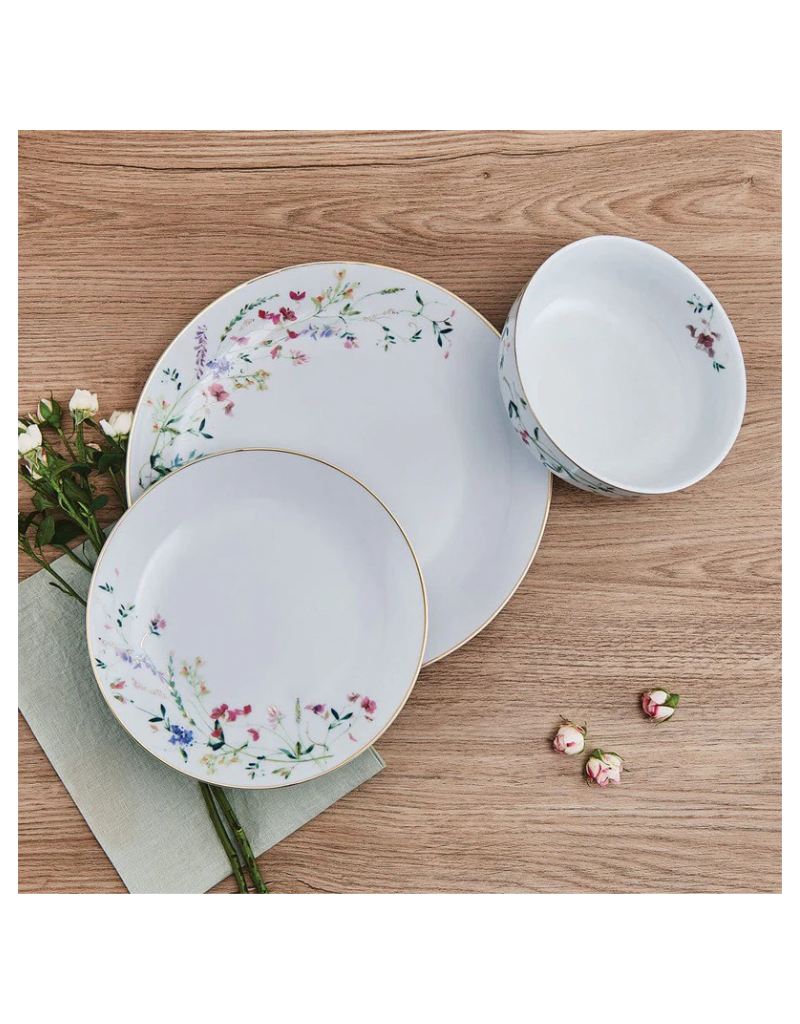 Kalina 24pc Porcelain Dinnerware Set