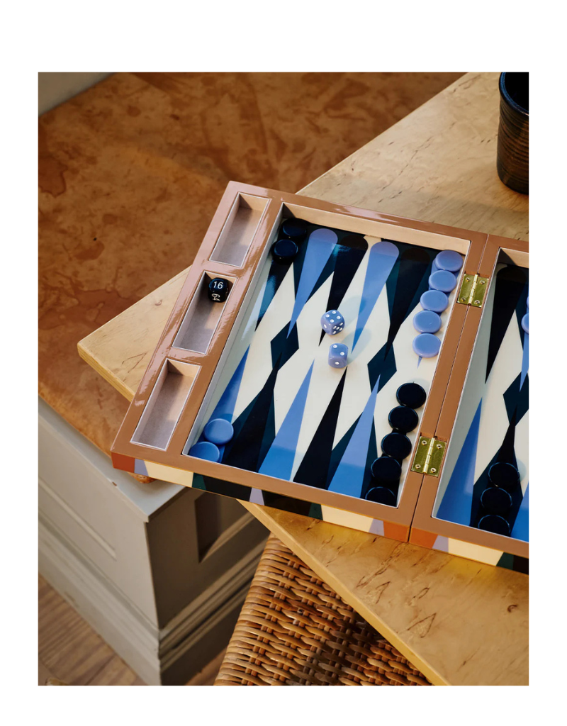 Lacquered Backgammon Game Set