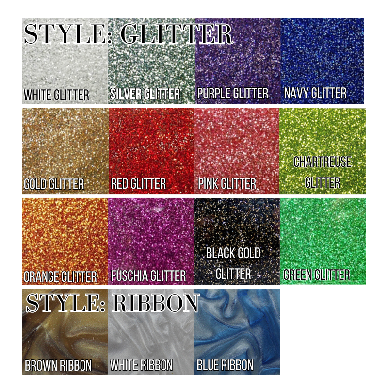 Solids/Glitters Custom 8x16 Acrylic Handled Tray - Choose Your Design!