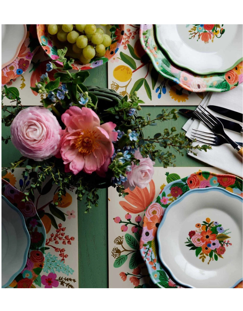 Garden Party Melamine Dessert Plates (Set of 4)